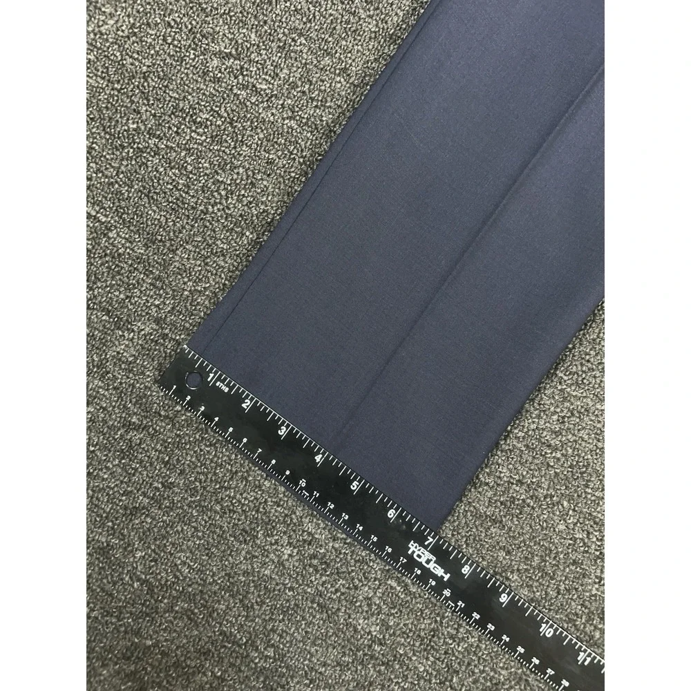 New J Crew Thompson Dress Pants Men 30x32 (Fits 32x32) Blue Tapered Wool Stretch